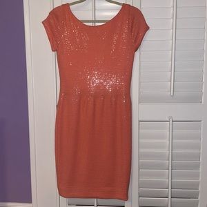 Coral St. John sequin dress
